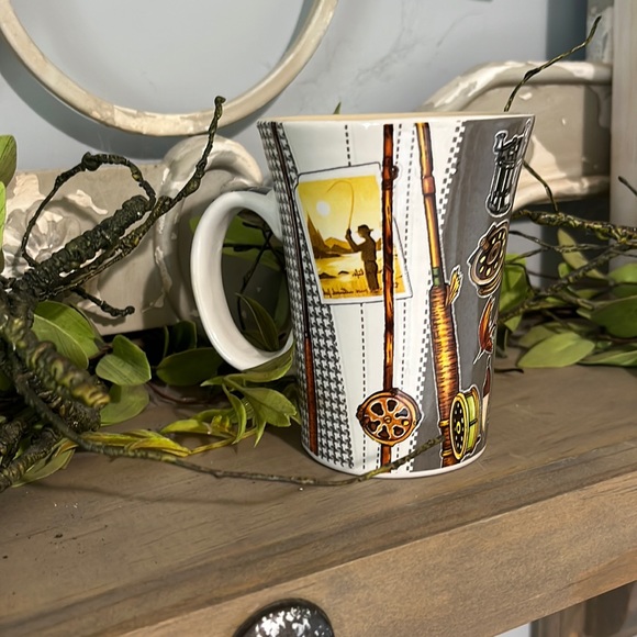 Fishing Fisherman Coffee Mug Cup Rods Reels - Picture 2 of 11